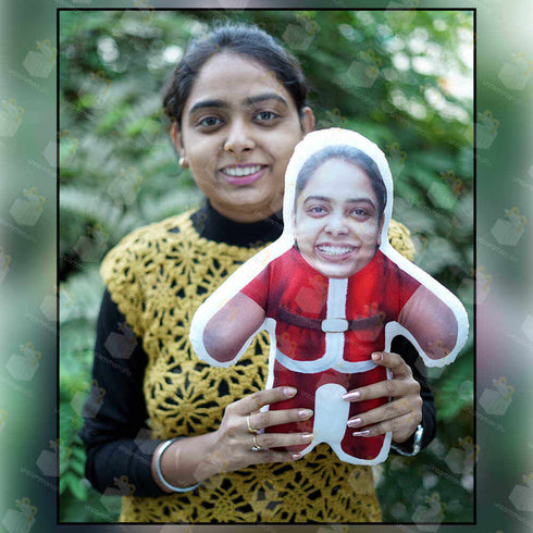 Personalised Stuffed Christmas Photo Plush Toy
